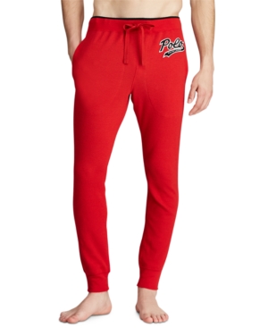 Polo Ralph Lauren Men's Logo Script Pajama Joggers In Rl2000 Red