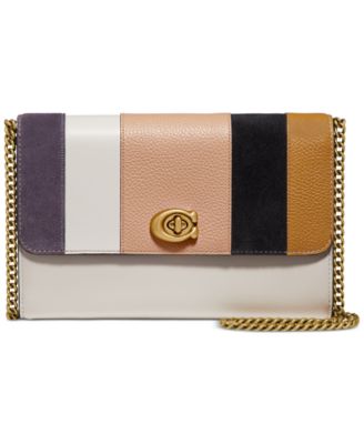 COACH - Patchwork Stripes Marlow Crossbody