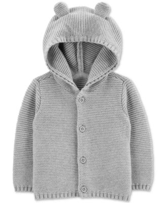 baby boy hooded cardigan