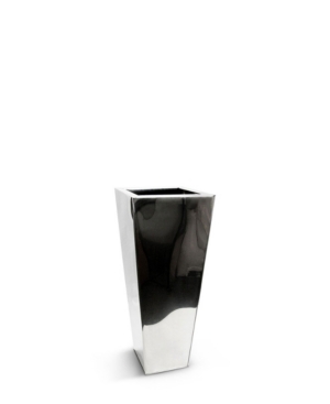LE PRESENT CHROMA CLASSIK TAPERED STAINLESS STEEL VASE 28"
