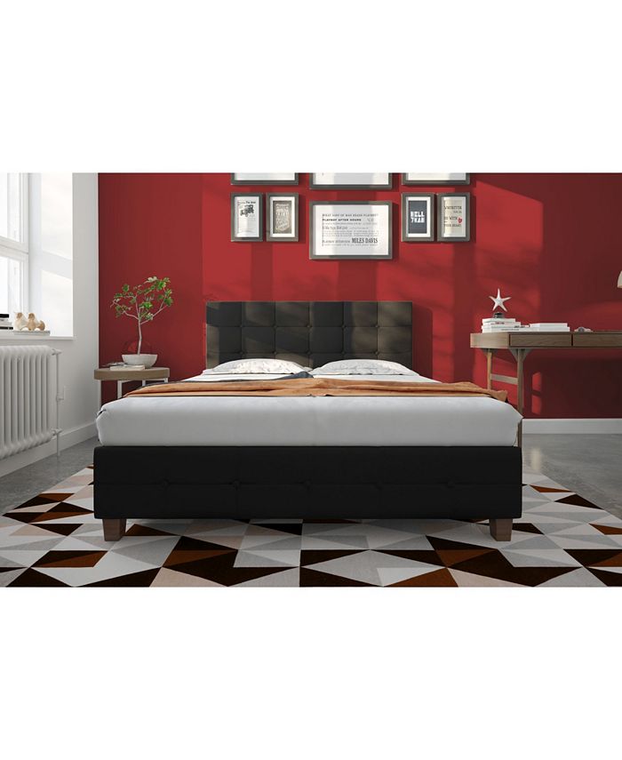 EveryRoom Ryder Linen Upholstered Bed, Queen Size Macy's