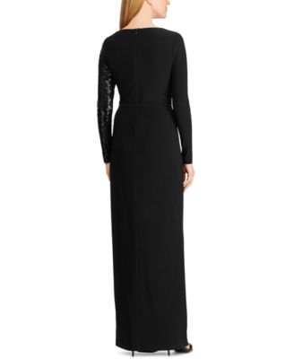long sleeve gowns macys