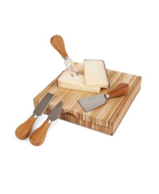 True Formaggio Bamboo Cheese Board Tool Set- 5 Piece