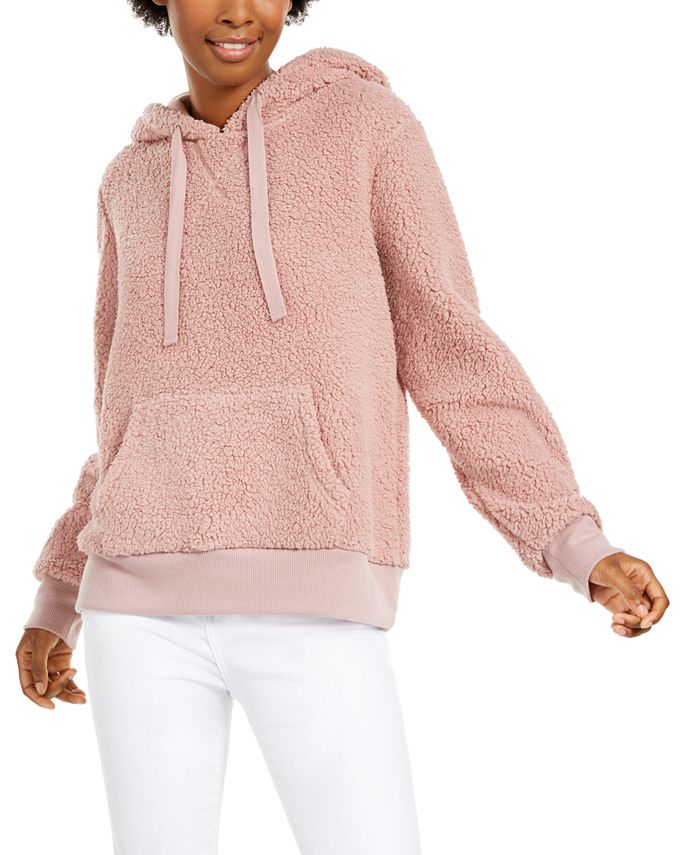 Hippie Rose Juniors Sherpa Hoodie Macy s