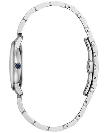 Frederique Constant - Women's Swiss Slimline Diamond (1/20 ct. t.w.) Stainless Steel Bracelet Watch 30mm