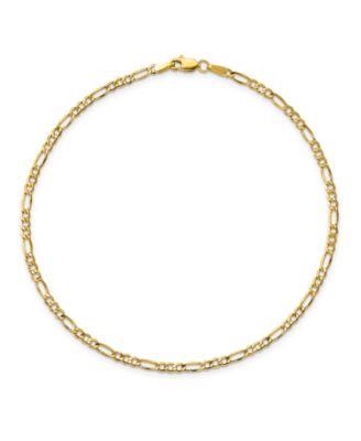 figaro gold ankle bracelet