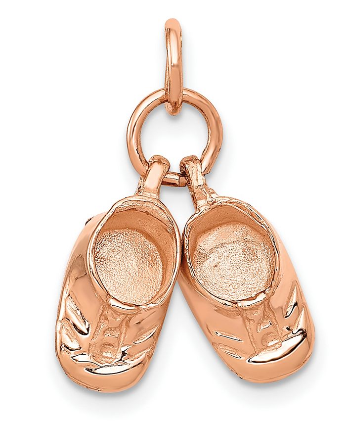 Macy's - Baby Shoes Charm in 14k Rose Gold