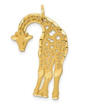birthstone and initial jewellery Giraffe necklace personalised giraffe gifts
