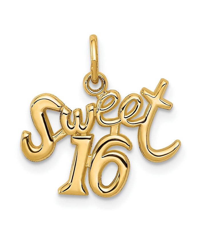 Macy's - Sweet 16 Charm in 14k Gold