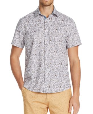 Tallia - ornate floral short sleeve shirt