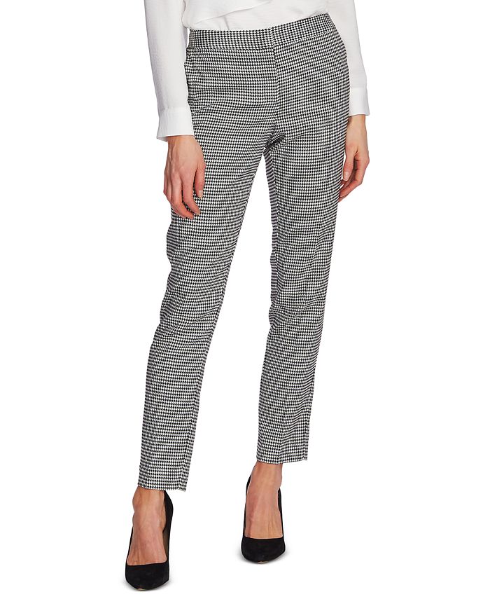 Vince Camuto Petite Houndstooth Ankle Pants - Macy's