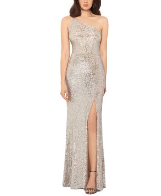 one shoulder sparkly dress