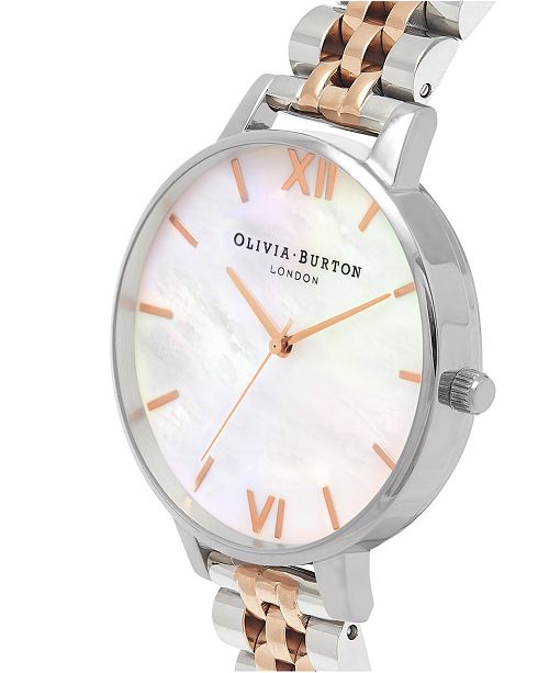 Olivia Burton Women S Two Tone Stainless Steel Bracelet Watch 38mm Reviews Watches Jewelry Watches Macy S