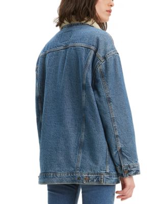 levis baggy sherpa trucker