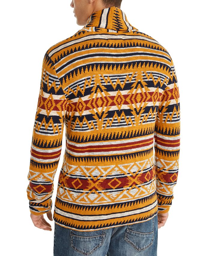 American Rag Men's Midwest Print Canyon Cardigan, Created for Macy's ...