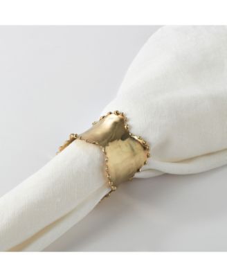 Napkin Ring Collection Classic Design Napkin Ring Set of 4, 2.5" x 1"