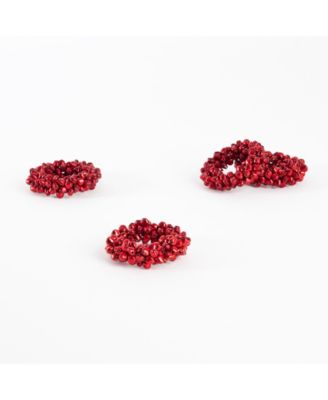 Petite Jingle Bell Napkin Ring, Set of 4