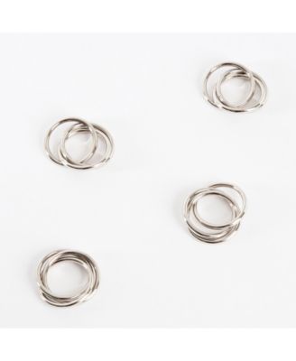 Three Ring Design Napkin Ring, Set of 4