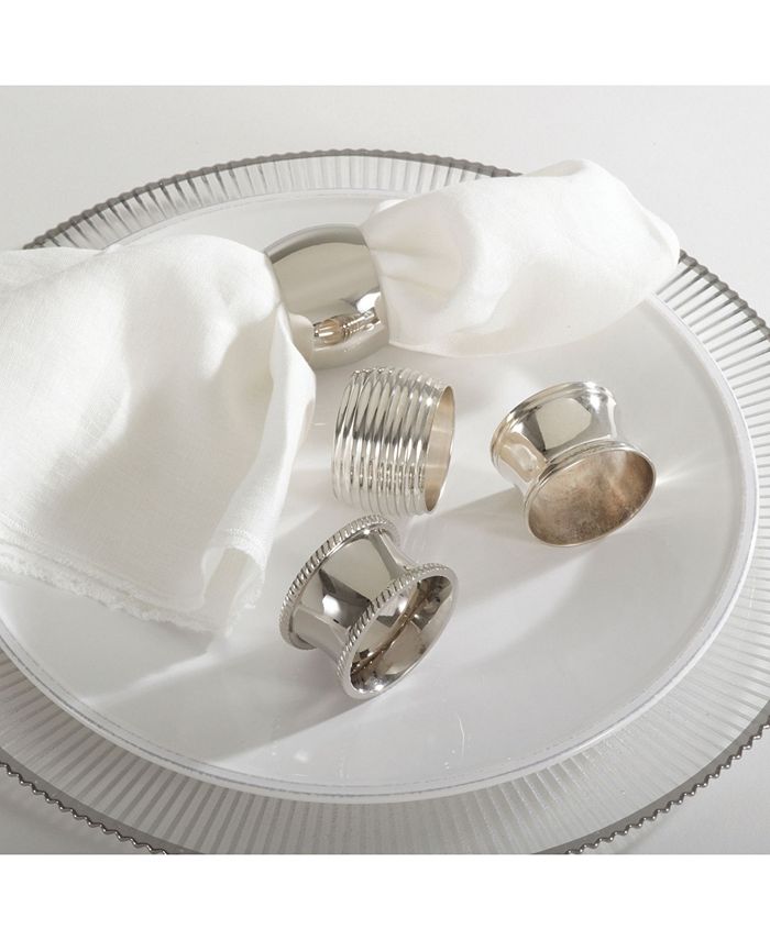 Saro Lifestyle Round Shape Napkin Ring, Set of 4 Macy's