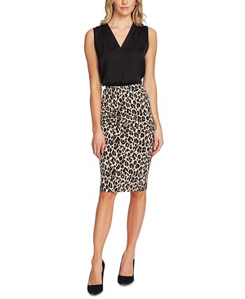 Mid length deals leopard skirts macys