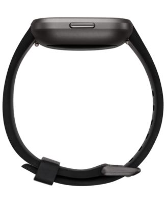 Fitbit Versa 2 Black Elastomer Strap Touchscreen Smart Watch 39mm