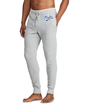 Polo Ralph Lauren Men's Logo Script Pajama Joggers In Andover Heather