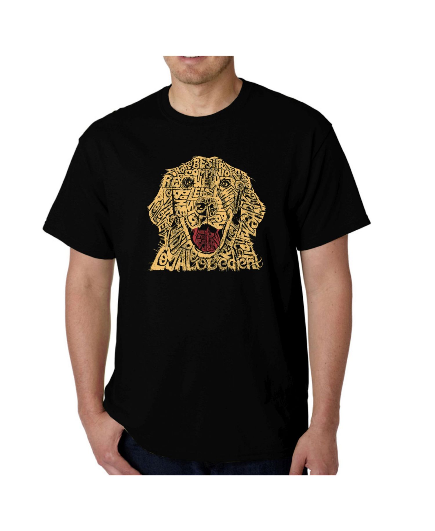 Men's Word Art T-Shirt - Dog