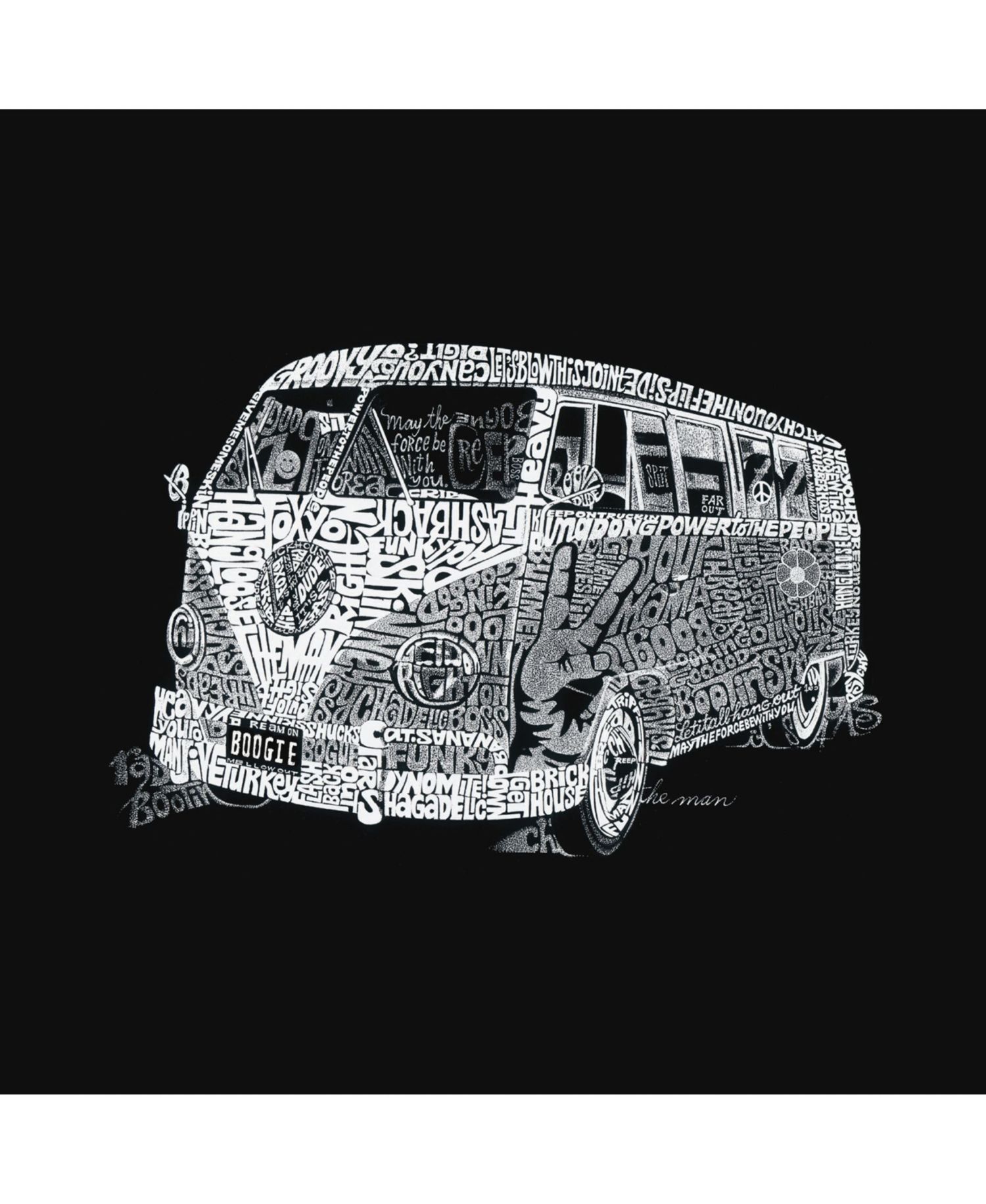 Men's Word Art Long Sleeve T-Shirt - The 70's
