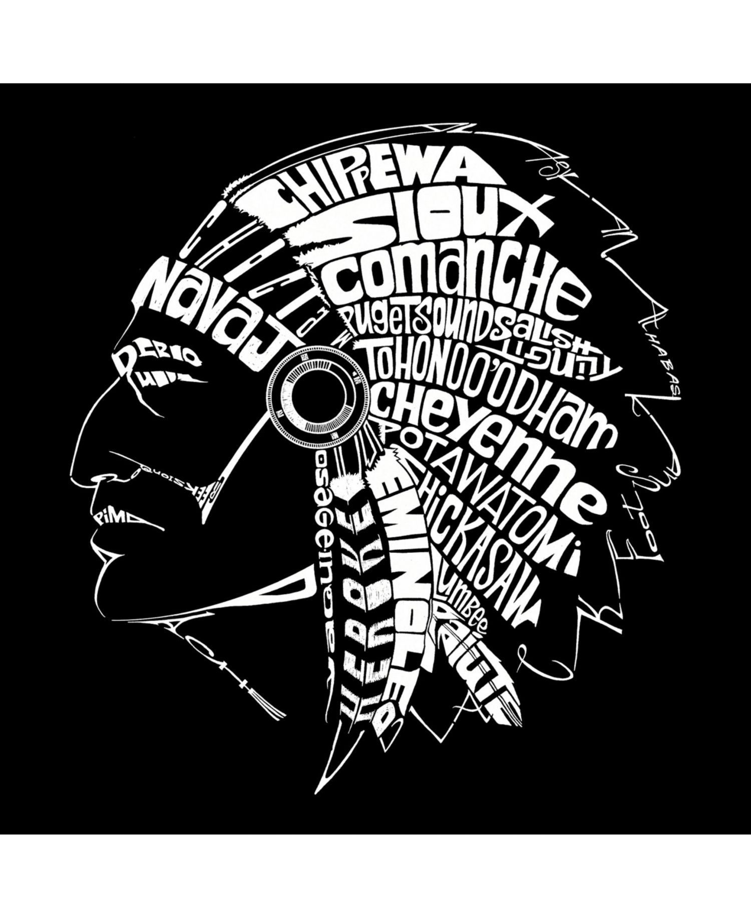 Men's Word Art Long Sleeve T-Shirt