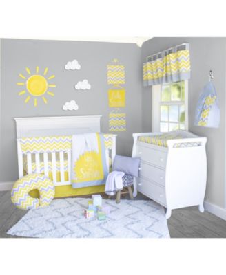 chevron 13 piece crib bedding set