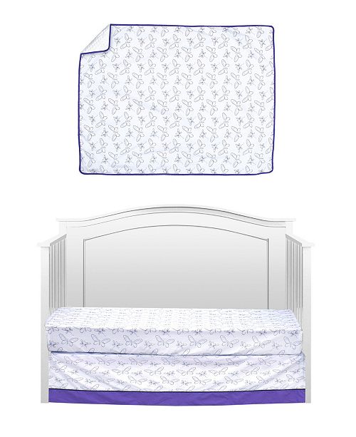 Pam Grace Creations Butterflies And Dragonflies 3 Piece Crib