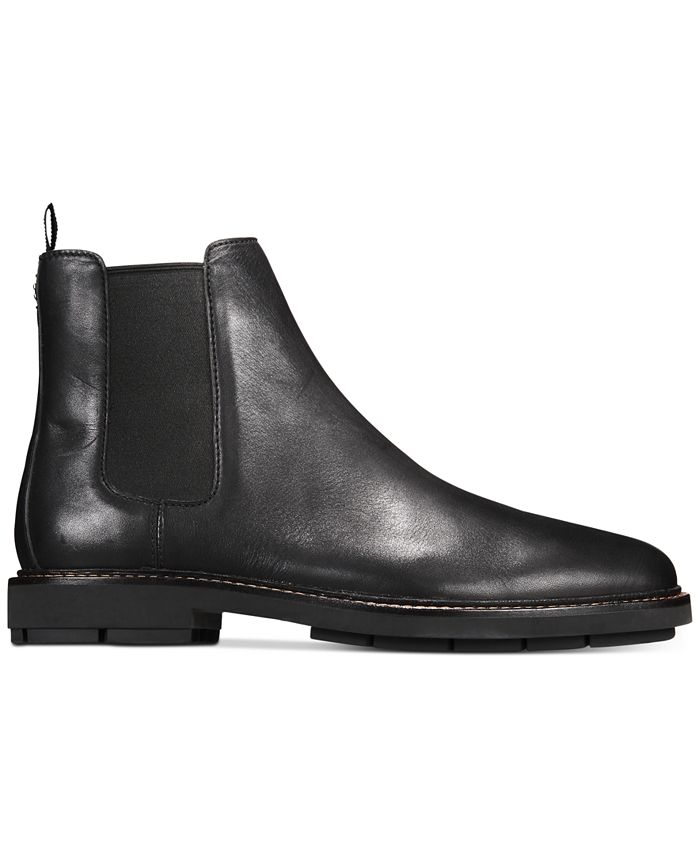 COACH Men's Leather Chelsea Boots - Macy's