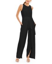 Petite Belted Sleeveless Jumpsuit, Created for Macy's