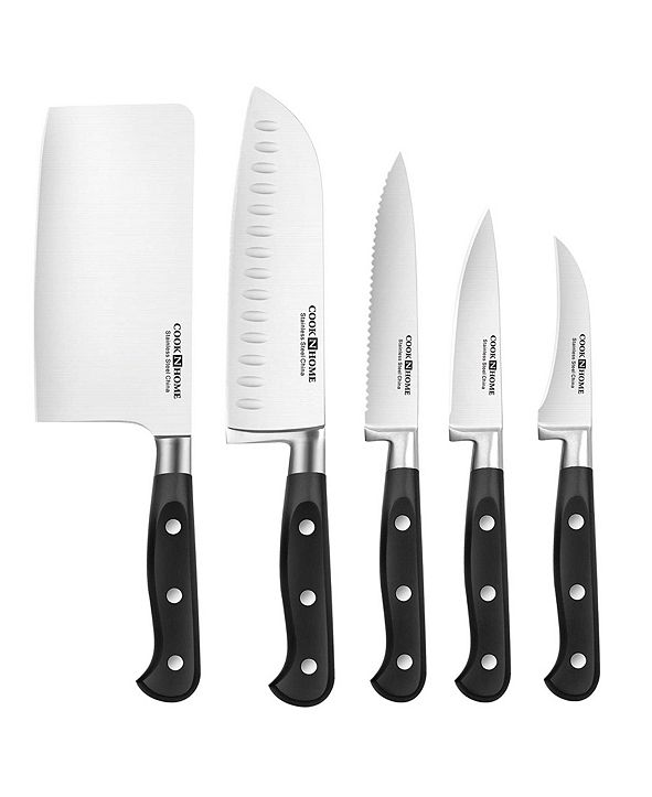 Cook N Home 6 Piece Knife Block Set & Reviews Home Macy's