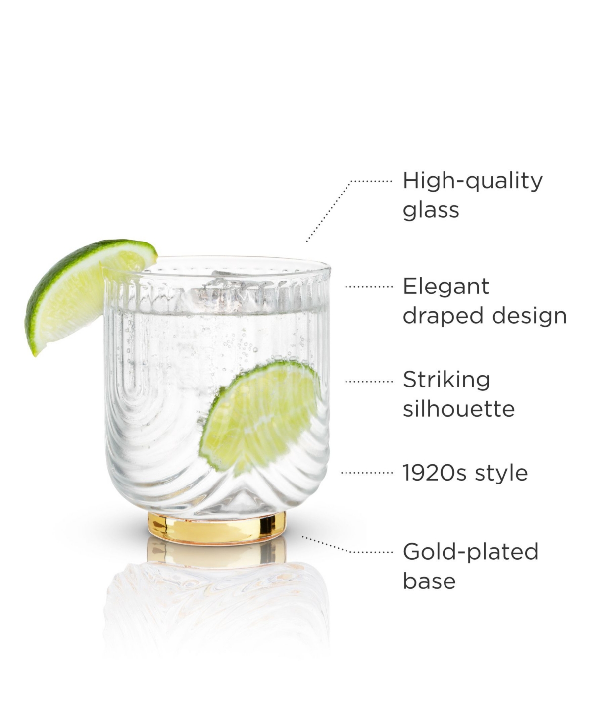 Viski Gatsby Tumblers, Set of 2,