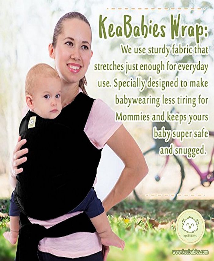 KeaBabies Original Baby Wraps Carrier, Baby Sling Carrier, Stretchy