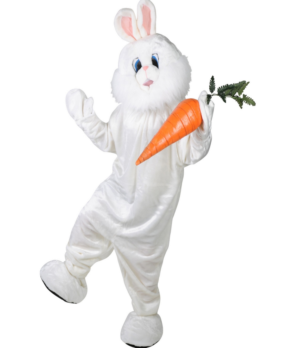 Deluxe Plush Bunny Mascot Costume - White