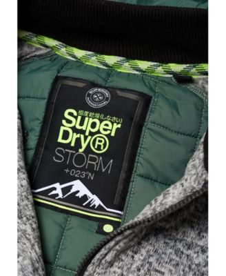 superdry storm quilted zip hoodie