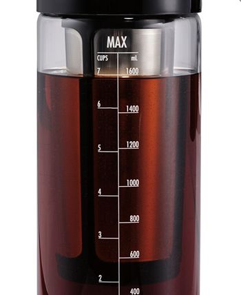 Hamilton Beach Cold Brew Iced Coffee Maker and Tea Infuser 1.7 L (57.5  oz.), Glass Pitcher