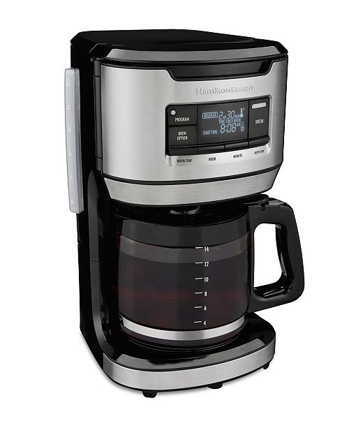 Hamilton Beach Programmable FrontFill Coffee Maker & Reviews Small