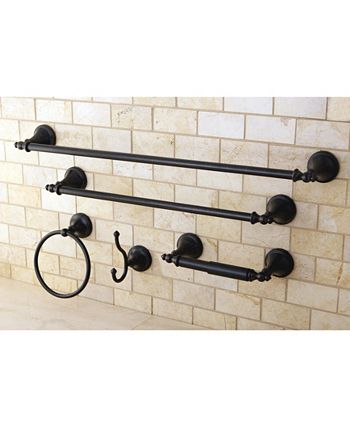Kingston Brass - Naples 18-Inch and 24-Inch Towel Bar Bathroom Accessory Set