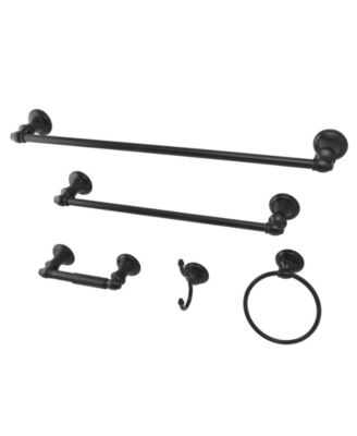 Kingston Brass - Provence 5-Pc. Bathroom Accessory Set in Black