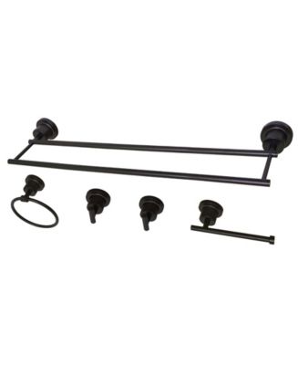 5-Piece Oil-Rubbed Bronze Black Bathroom Hardware Set