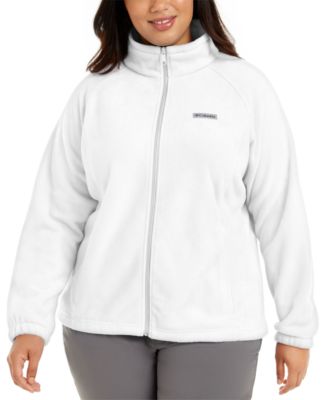 columbia plus size benton springs hooded fleece jacket