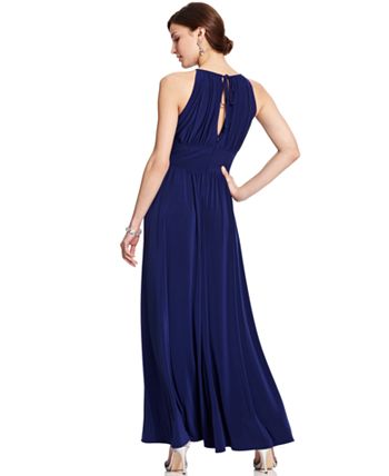 R & M Richards - Dress, Sleeveless Beaded Evening Gown