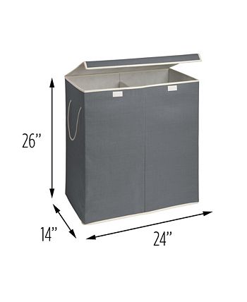 Honey Can Do 2-Compartment Sorting Hamper, Gray - Macy's