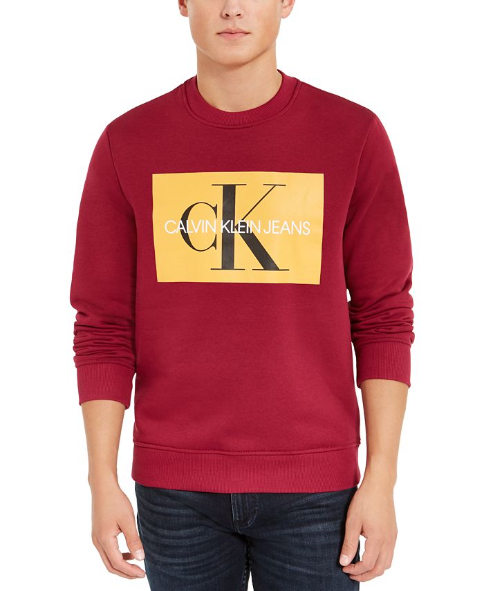 elke keer Bestrooi koken Calvin Klein Jeans Men's Monogram Sweatshirt & Reviews - Hoodies &  Sweatshirts - Men - Macy's