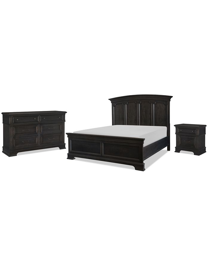 Furniture - Townsend Bedroom , 3-Pc. Set (California King Bed, Nightstand & Dresser)