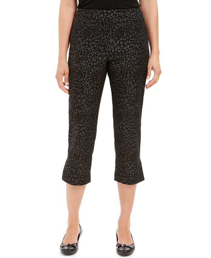 JM Collection Printed TummyControl Capris, Created For Macy's Macy's