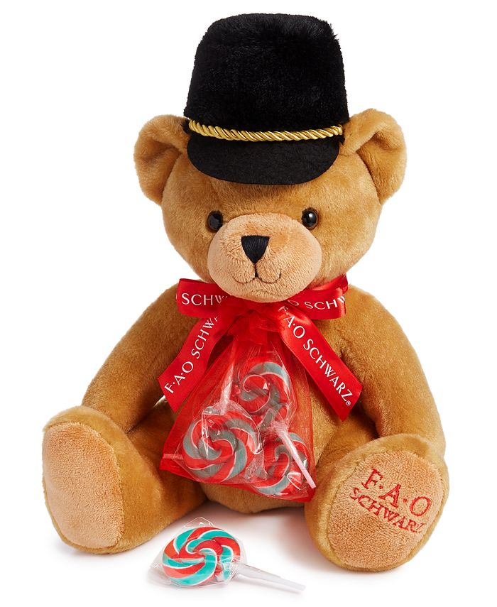FAO Schwarz Plush Bear with Lollipops Macy's